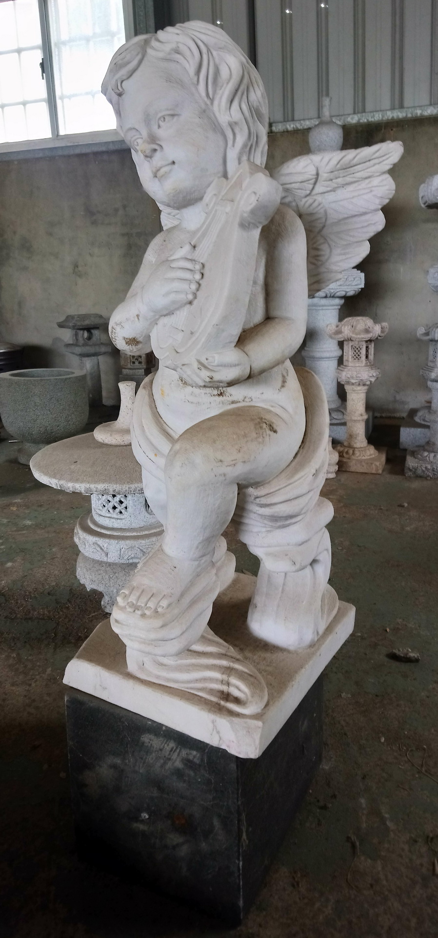 小天使(漢白玉)